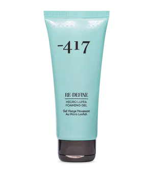 -417 Dead Sea Cosmetics Redefine Facial Micro Luffa Foaming Gel - Purifying Cleanser and Daily Face Wash