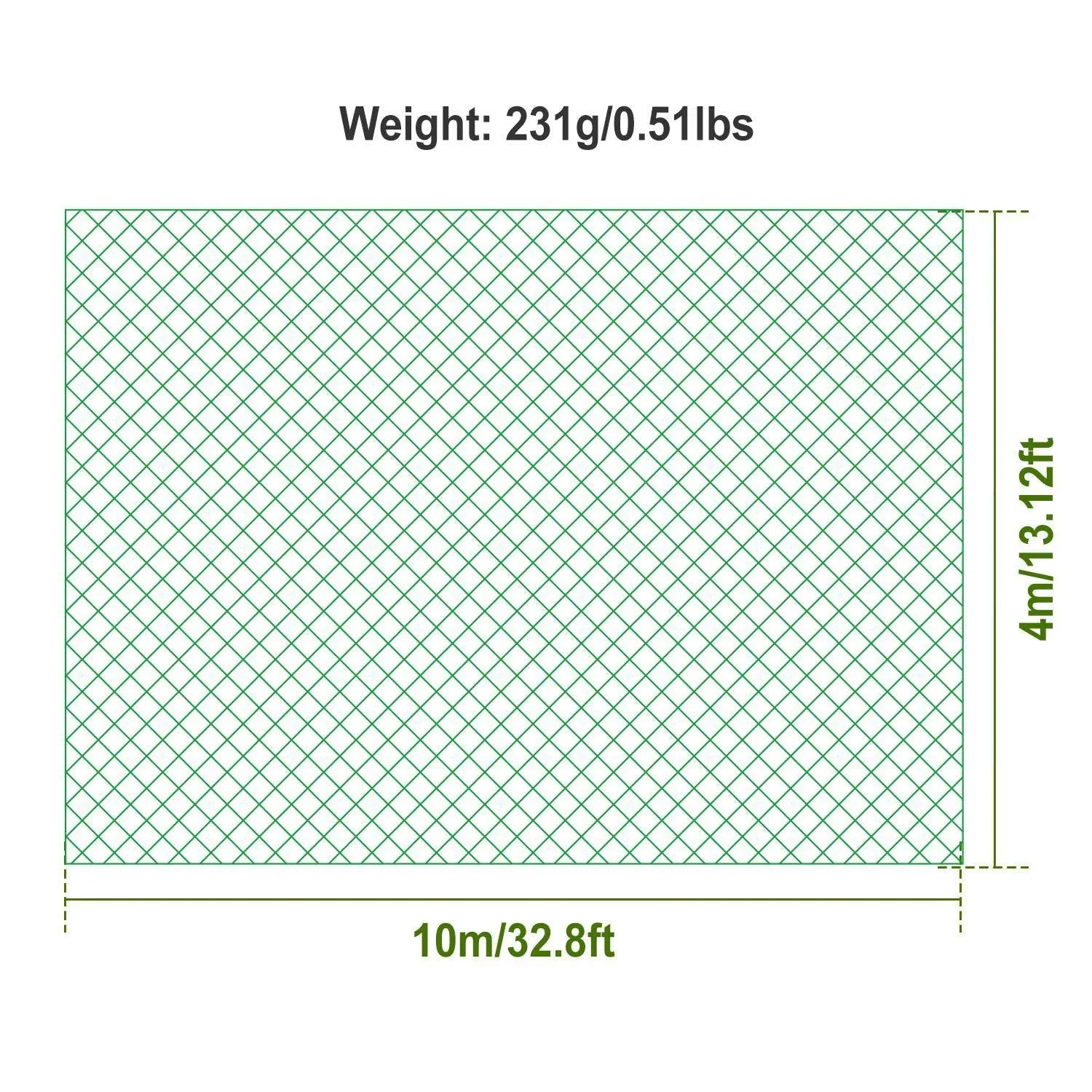 13 x 33 Ft. Garden Net