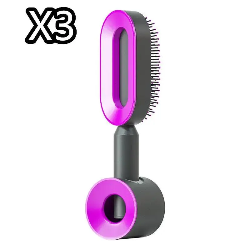 Advanced Self-Cleaning Hair Brush with Scalp Massager