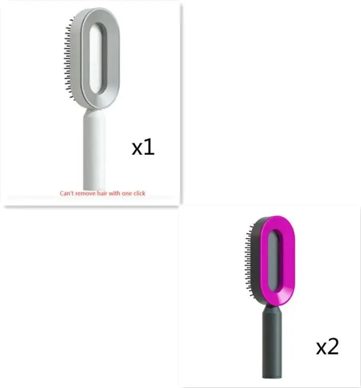 Advanced Self-Cleaning Hair Brush with Scalp Massager