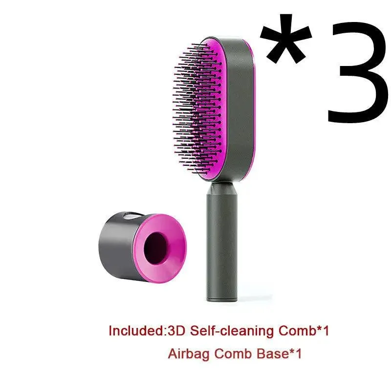 Advanced Self-Cleaning Hair Brush with Scalp Massager