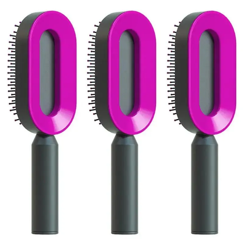 Advanced Self-Cleaning Hair Brush with Scalp Massager