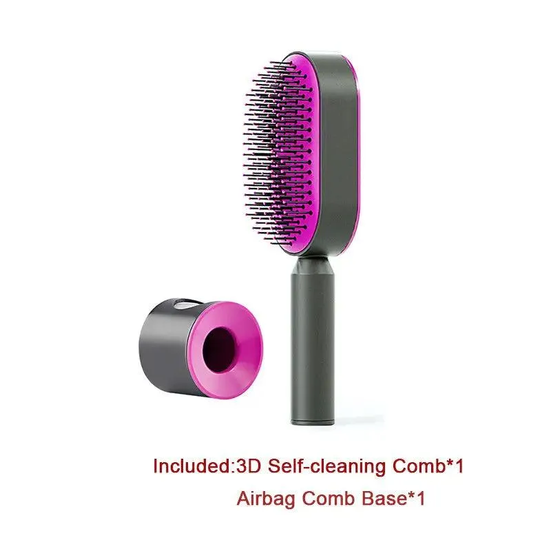 Advanced Self-Cleaning Hair Brush with Scalp Massager