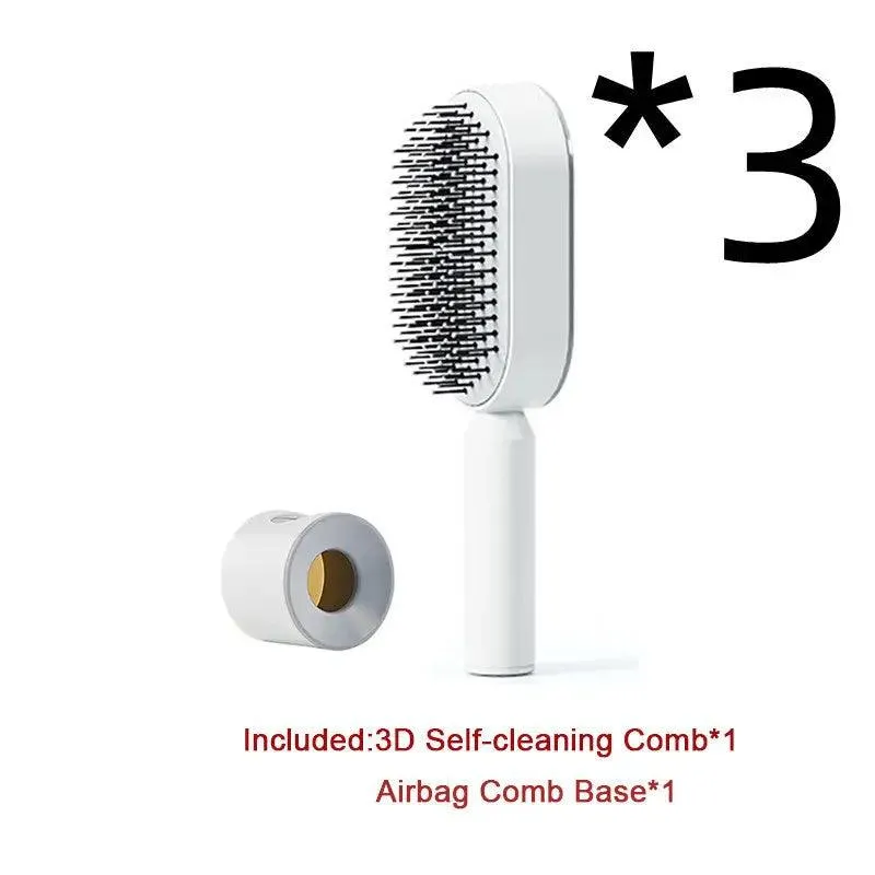 Advanced Self-Cleaning Hair Brush with Scalp Massager