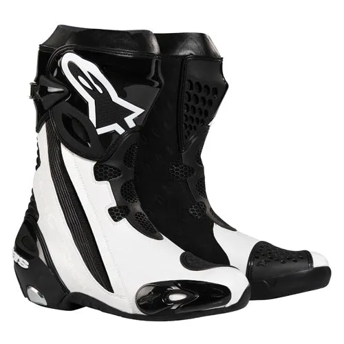 Alpinestars Supertech R Leather Sports Boots - Black / White