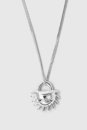 Brie Leon Bebe Solida Charm Pendant Silver