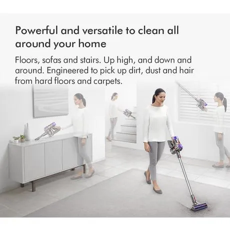 Dyson V8 2023 Cordless Stick Vacuum Cleaner Up To 40 Minutes Run Time Silver