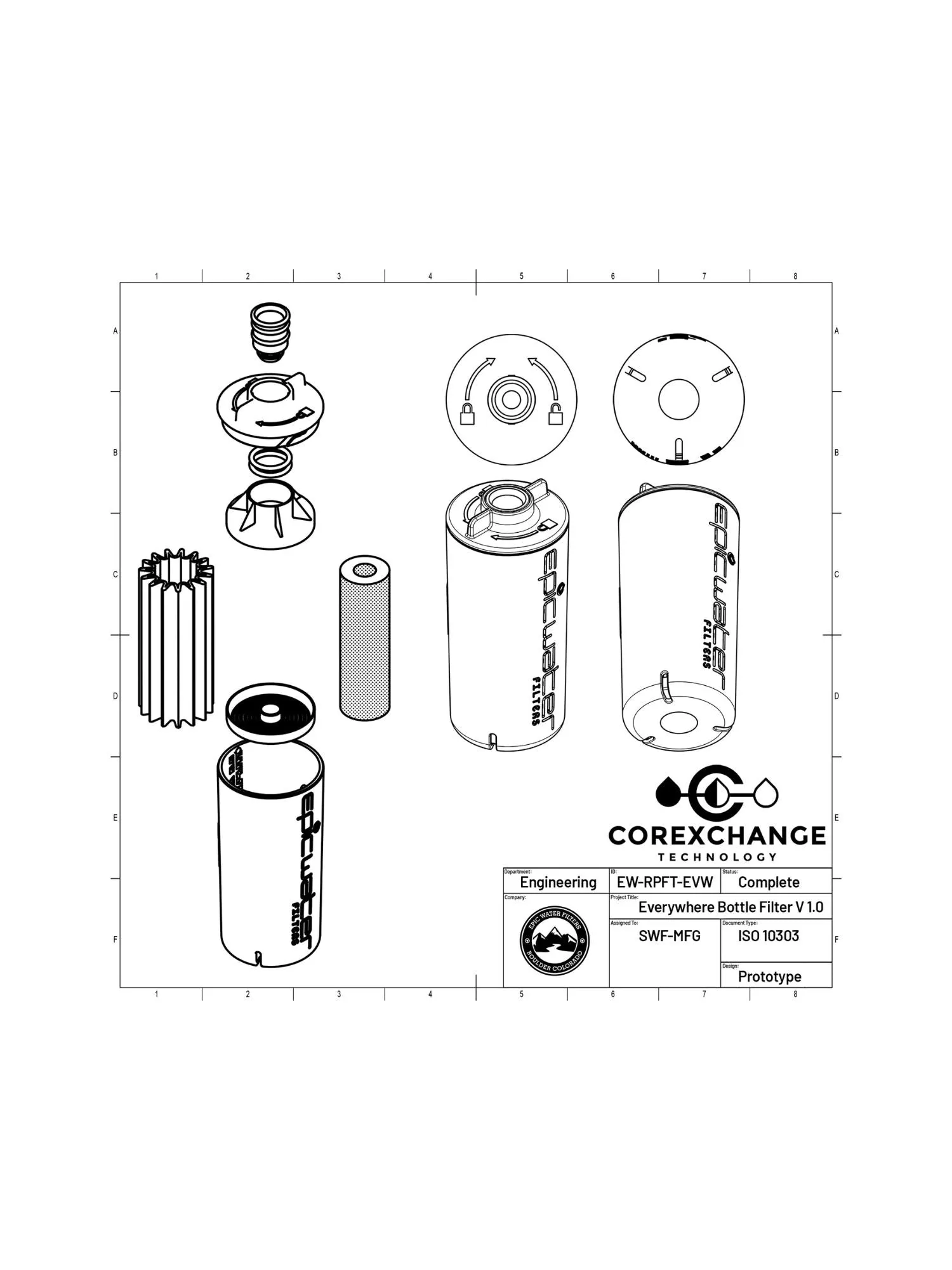 Everywhere Bottle Filter w/ Casing