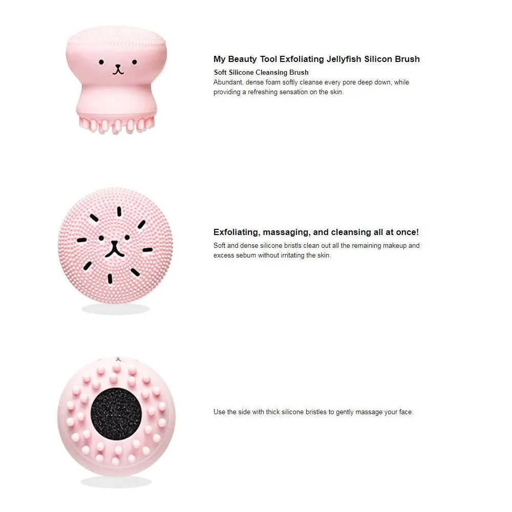 Exfoliating Jellyfish Silicon Brush