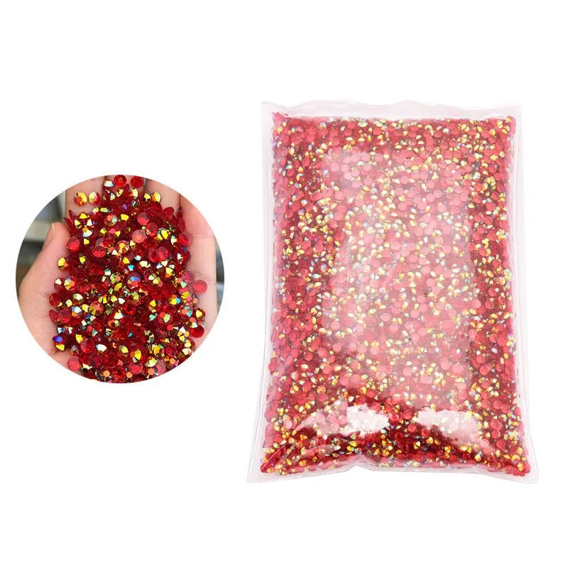 Jelly resin flat diamond nail beauty mobile phone case decorative water drill DIY decoration clothing accessories manufacturers wholesale