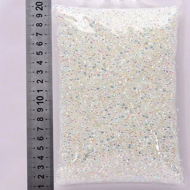 Jelly resin flat diamond nail beauty mobile phone case decorative water drill DIY decoration clothing accessories manufacturers wholesale