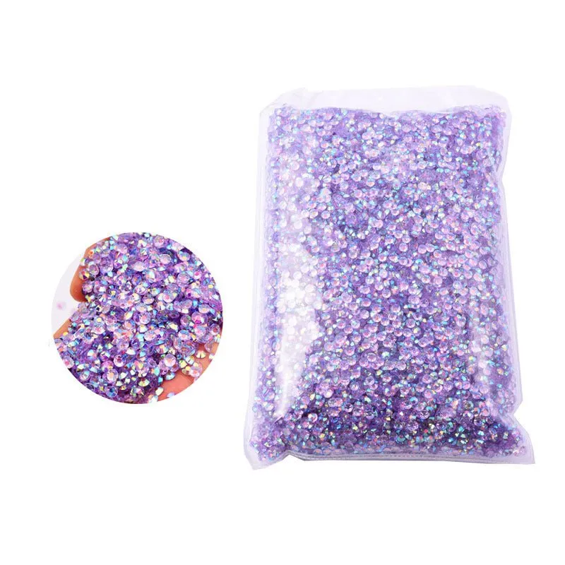 Jelly resin flat diamond nail beauty mobile phone case decorative water drill DIY decoration clothing accessories manufacturers wholesale