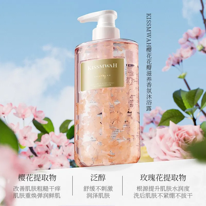 KISSMWALL Luxurious Blossom Scented Shower & Bath Gel (500ml)