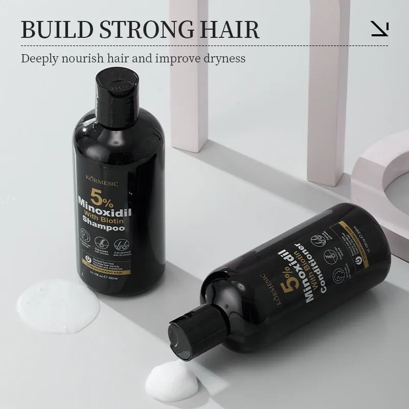 KORMESIC Minoxidil with Biotin Hair Grower Shampoo And Conditioner 300ml