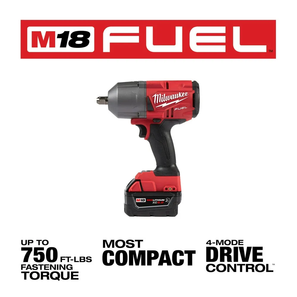 Milwaukee 2766-22R M18 Fuel High Torque Impact Wrench w/ Pin Detent Kit