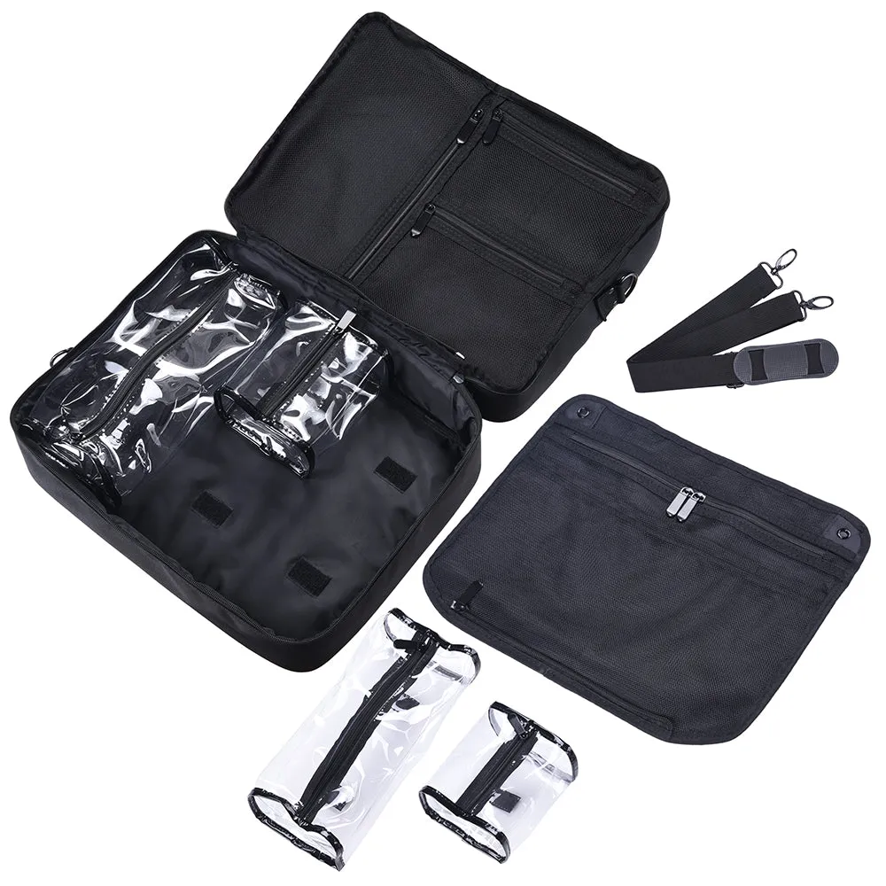 Portable Train Case with Divider Bags