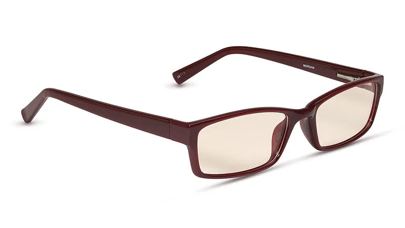 Premium Reading Glasses Collection - Morgan - Burgundy Frame