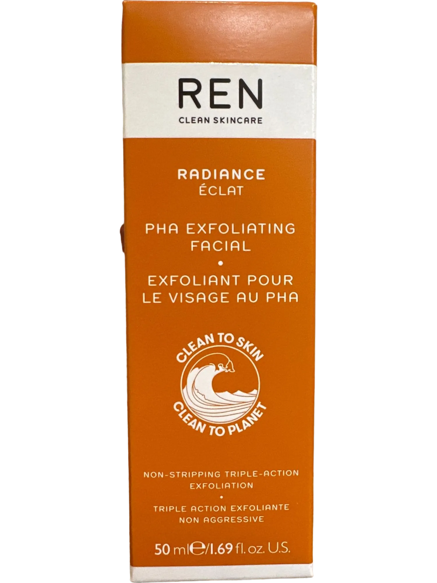 REN Clean Skincare Orange PHA Exfoliating Facial Gentle Brightening Exfoliator