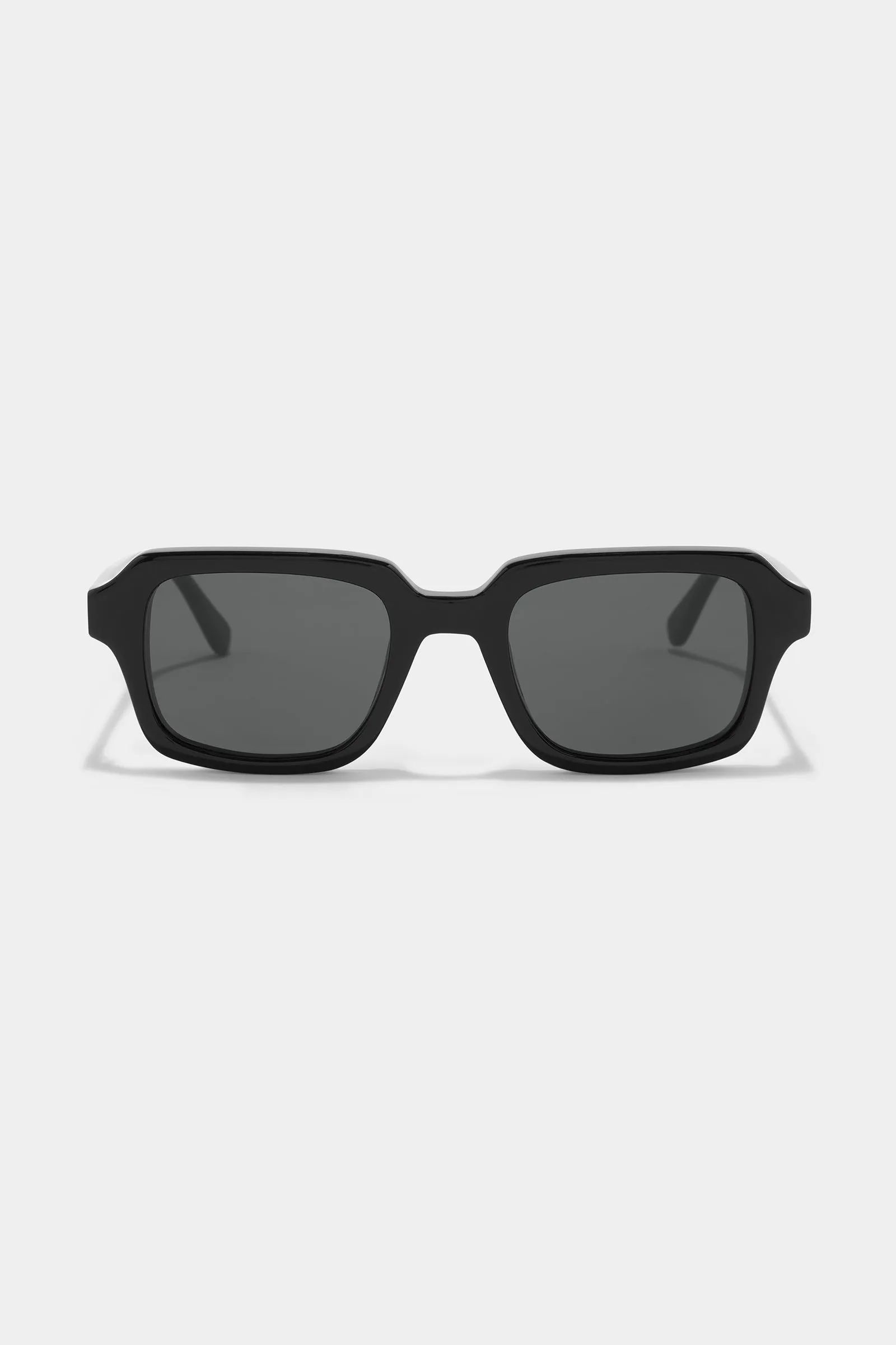 Retro Square Frame Sunglasses Black