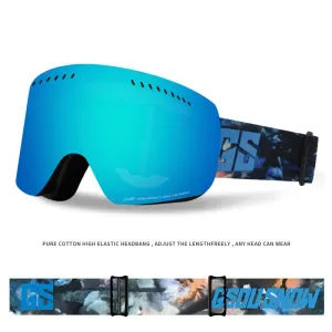 ski goggles anti-fog protective goggles men and women snow goggles adult cylindrical myopia snow goggles