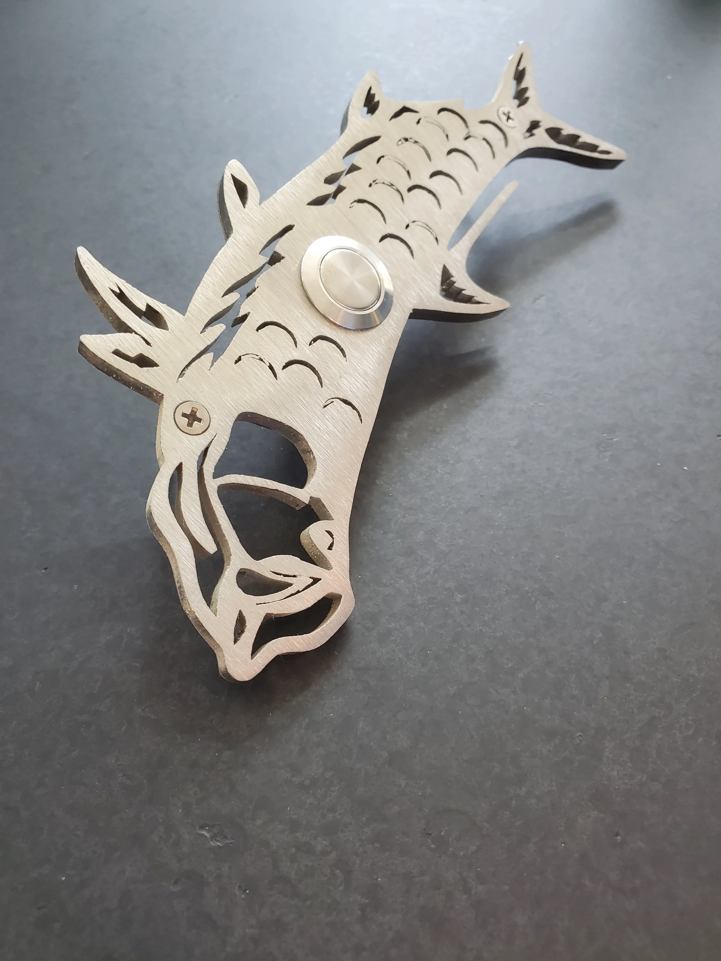 Stainless Steel Koi Fish Doorbell