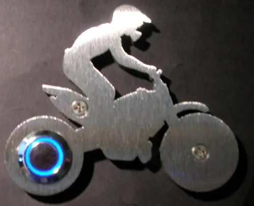 Stainless Steel Motocross Dirtbike Doorbell