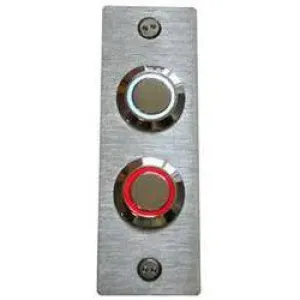 Stainless Steel Narrow Double Doorbell