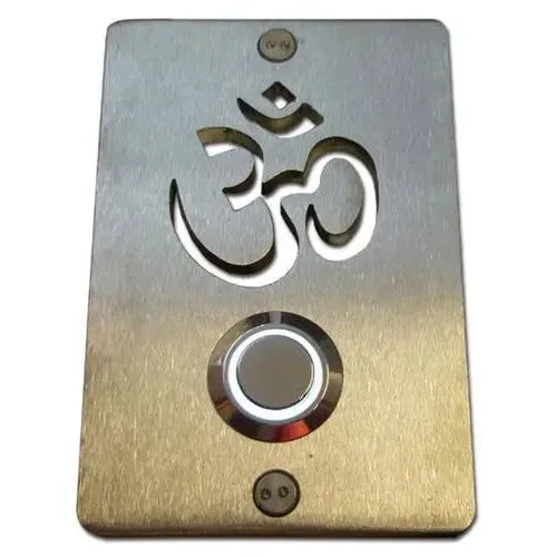 Stainless Steel Om Buddhist Doorbell