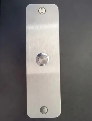 Stainless Steel Tall Narrow Doorbell - 6" x 1.75"