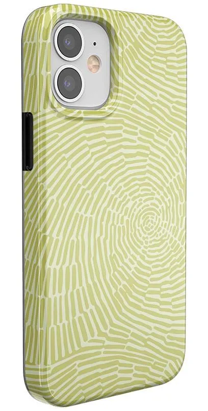 Swirl Away | Tea Green Geometric Case