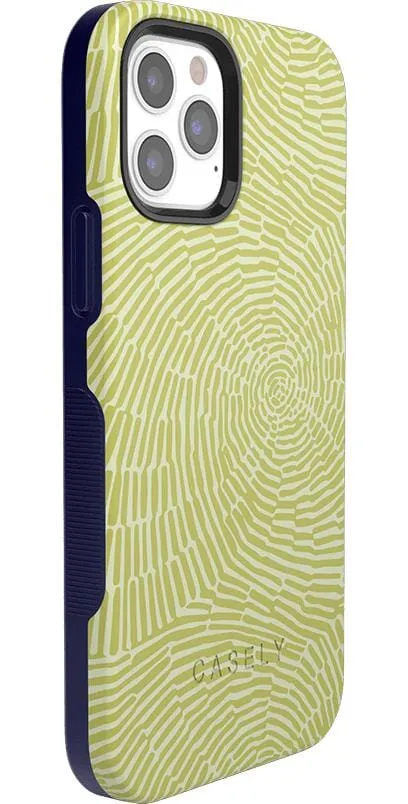 Swirl Away | Tea Green Geometric Case