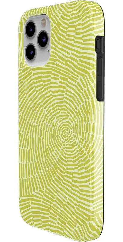 Swirl Away | Tea Green Geometric Case