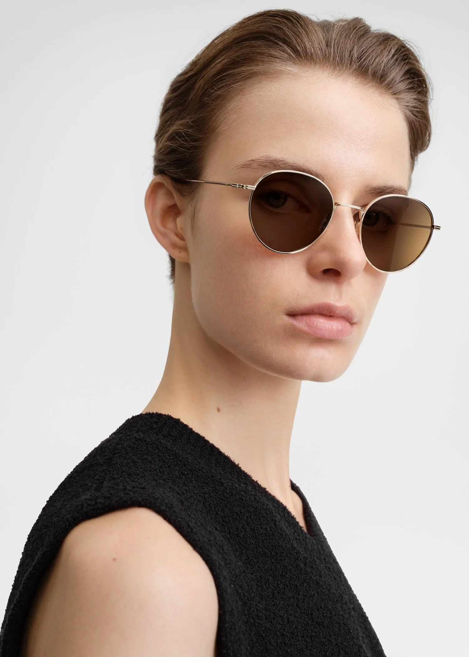 The Rounds sunglasses gold