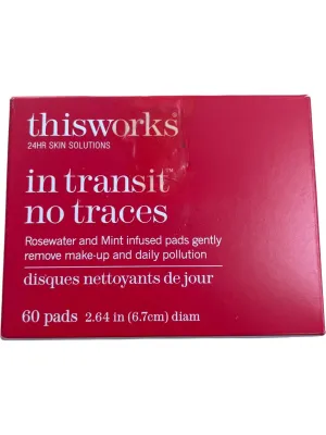 This Works In Transit No Traces Rosewater & Mint Skin 60 Cleansing Pads